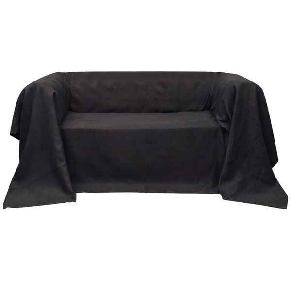 Κάλυμμα Καναπέ Ανθρακί 270 x 350 εκ. από Micro-suede