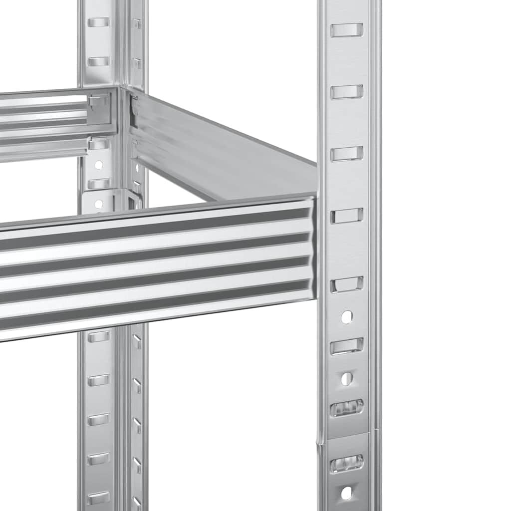 vidaXL Ράφι ελαστικών 3 επιπέδων Ασημί 110x40x200 cm Ατσάλι
