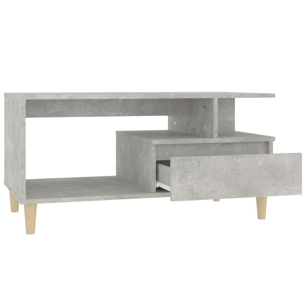 vidaXL Τραπεζάκι Σαλονιού Γκρι Σκυρ. 90x49x45 εκ. Επεξεργασμένο Ξύλο