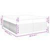 vidaXL Κρεβάτι Boxspring με Στρώμα Σκούρο Γκρι 200x200 εκ. Βελούδινο