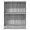 vidaXL Βιβλιοθήκη Γκρι Sonoma 60x24x76 εκ. από Επεξεργασμένο Ξύλο