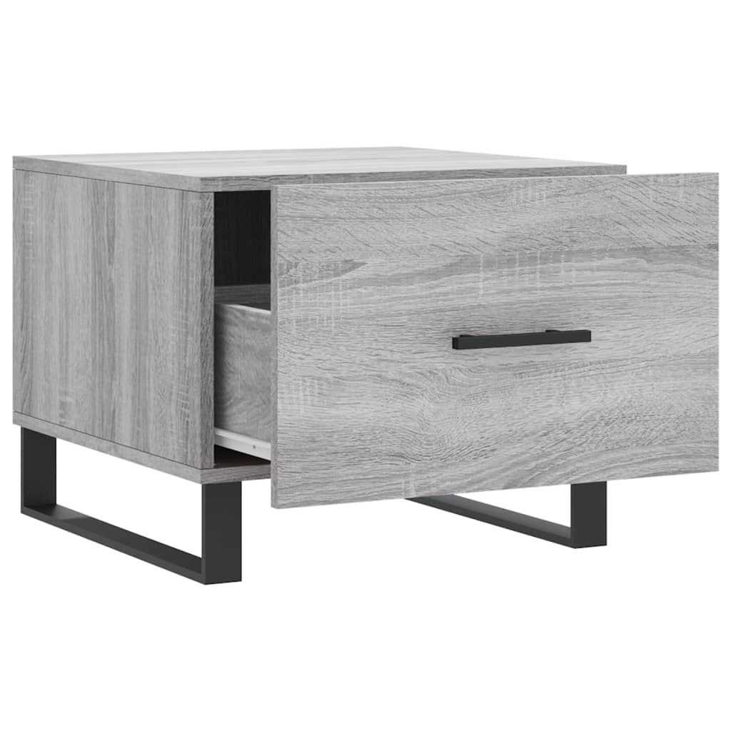 vidaXL Τραπεζάκι Σαλονιού Γκρι Sonoma 50x50x40 εκ. Επεξεργασμένο Ξύλο