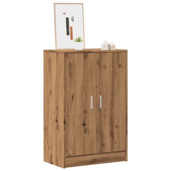 vidaXL Παπουτσοθήκη Αρτισιανή Δρυς 60x35x92 εκ. Επεξεργασμένο Ξύλο
