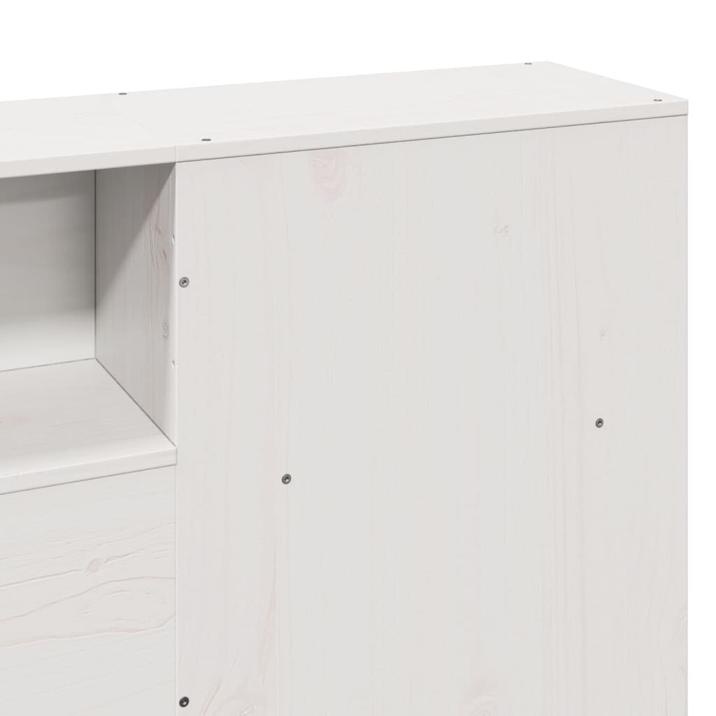 vidaXL Σκελετός Κρεβ. Χωρίς Στρώμα Λευκό 180x200 εκ Μασίφ Πεύκο