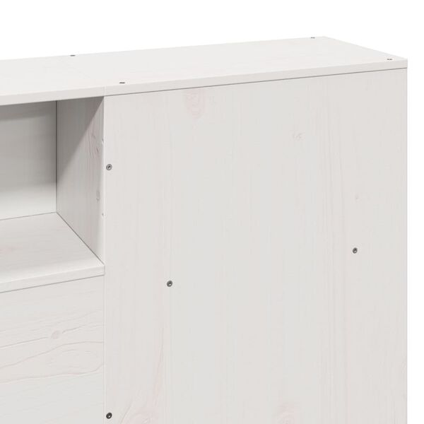 vidaXL Σκελετός Κρεβ. Χωρίς Στρώμα Λευκό 180x200 εκ Μασίφ Πεύκο