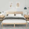 vidaXL Σκελετός Κρεβατιού Καφέ 160 x 220 cm Μασίφ ξύλο πεύκου
