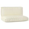vidaXL Σετ Μαξιλαριών Πάγου 2 pcs Κρεμ 120 x 80 x 12 cm Ύφασμα Oxford