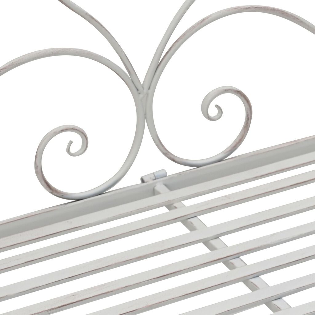 vidaXL Πάγκος Λευκός Μέταλλο 121 x 48 x 200 εκ. Διακοσμητικά Ένθετα