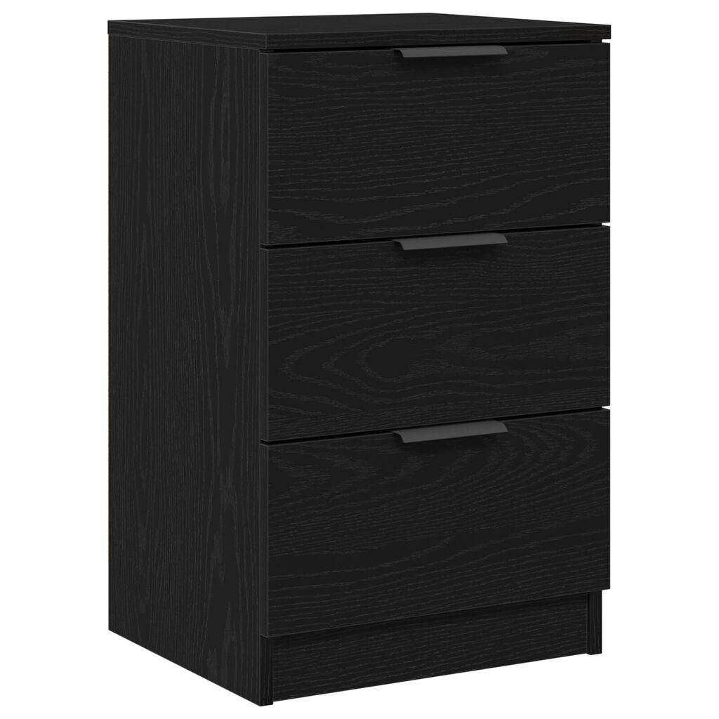 Κομοδίνο μαύρης βελανιδιάς vidaXL - 40x65x65 εκ.