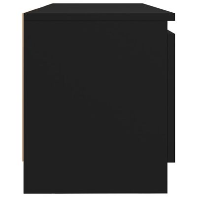 vidaXL Έπιπλο Τηλεόρασης με LED Μαύρο 120 x 30 x 35,5 εκ.
