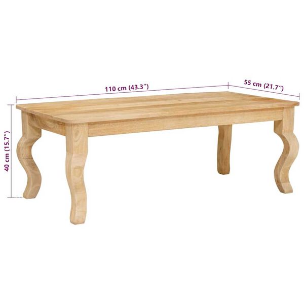 vidaXL Τραπεζάκι σαλονιού Καφέ 100 x 55 x 40 cm Μασίφ ξύλο μάνγκο