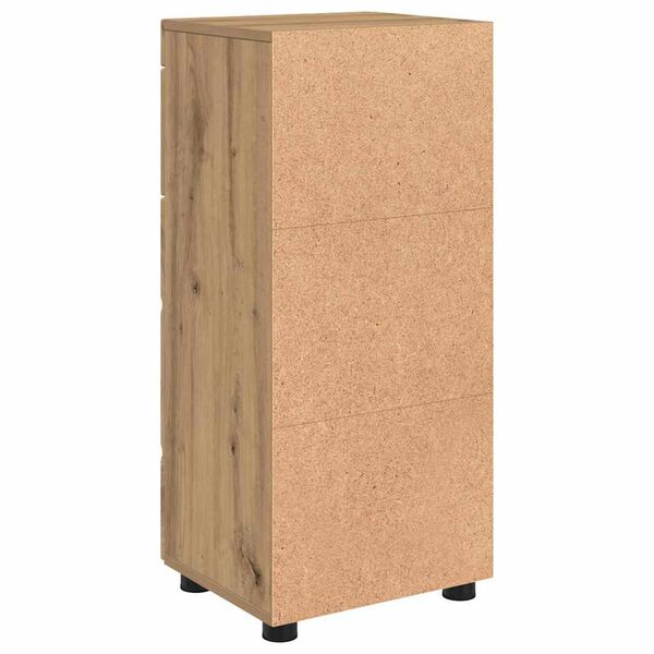 vidaXL Ντουλάπι Μπάνιου με αποθήκευση artisan δρυς 37 x 31.5 x 82 εκ