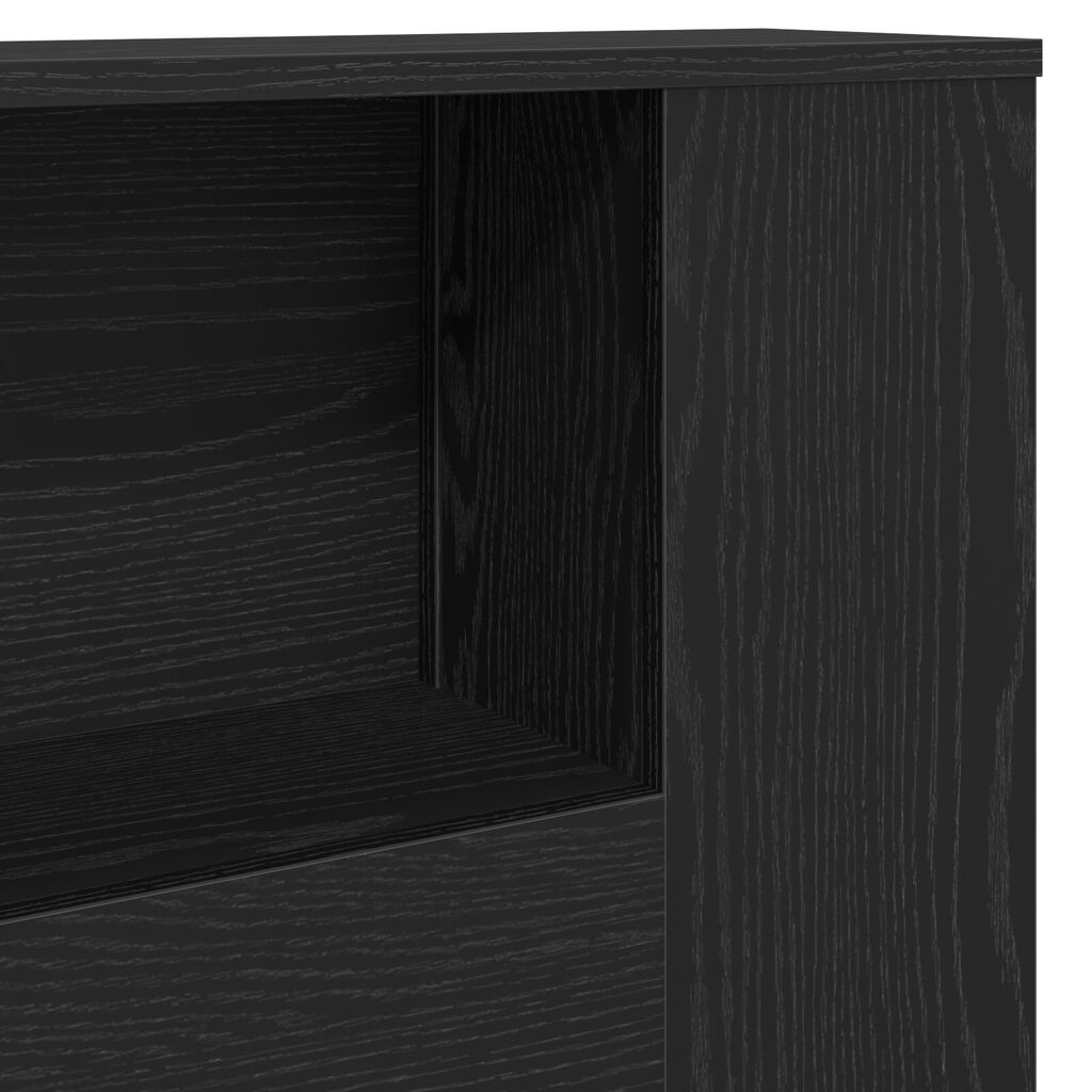 vidaXL Κεφαλάρι Ντουλάπα σε Μαύρη Δρυ - 180x18.5x102.5 εκ.