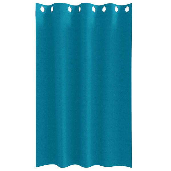 vidaXL Κουρτίνες με κουρτίνες 2 pcs Τιρκουάζ 175 x 140 εκ. Πολυεστέρας