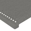 vidaXL Κεφαλάρι Κρεβατιού Σκούρο Γκρι 90x5x78/88 εκ. Υφασμάτινο