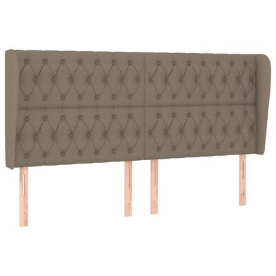vidaXL Κεφαλάρι με Πτερύγια Taupe 183x23x118/128 εκ. Υφασμάτινο