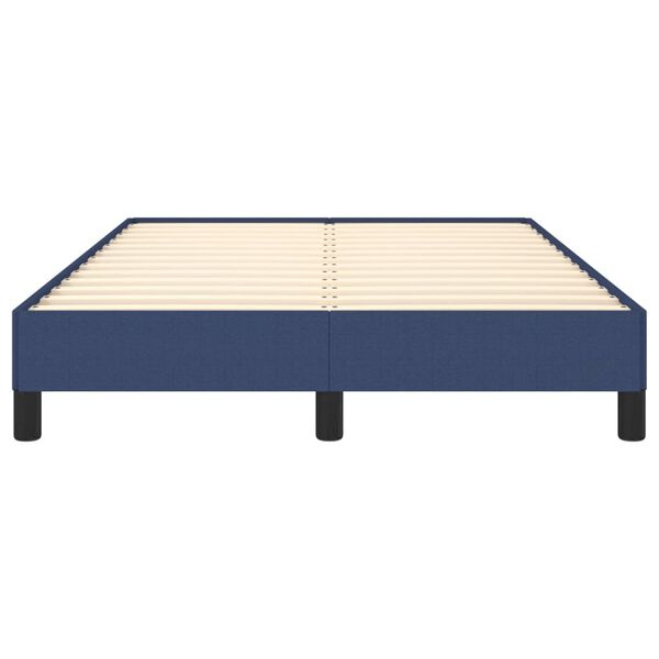 vidaXL Πλαίσιο κρεβατιού χωρίς στρώμα μπλε 120x200cm ύφασμα