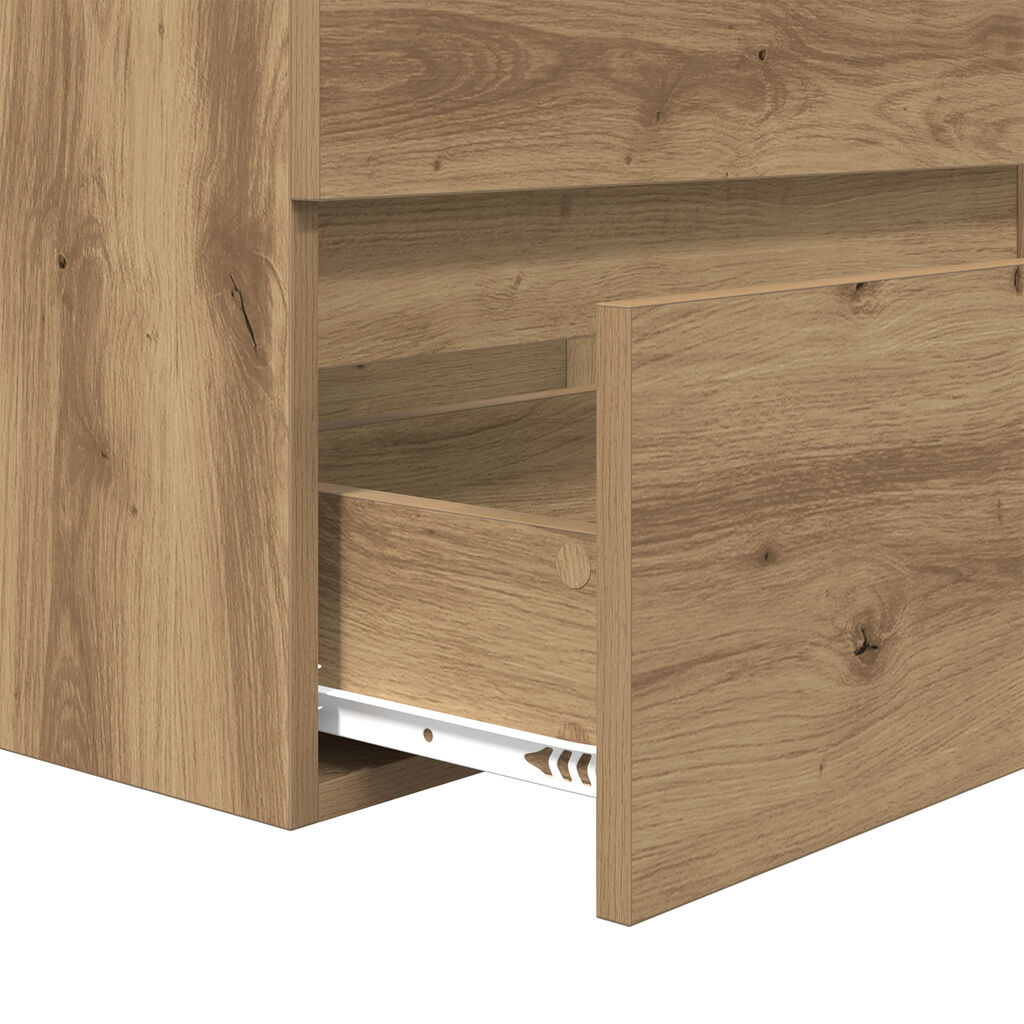 vidaXL Σετ Επίπλων Μπάνιου 2 Τεμαχίων Artisan Oak Επεξεργασμένο Ξύλο