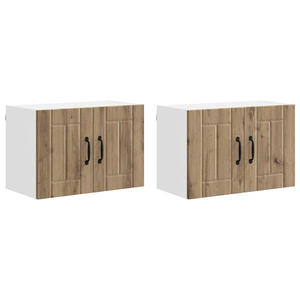 vidaXL &Tau;&omicron;ί&chi;&omicron;&iota; &nu;&tau;&omicron;&upsilon;&lambda;&alpha;&pi;ώ&nu; &kappa;&omicron;&upsilon;&zeta;ί&nu;&alpha;&sigmaf; 2 pcs Artisan Oak 60 x 31 x 40 &epsilon;&kappa;