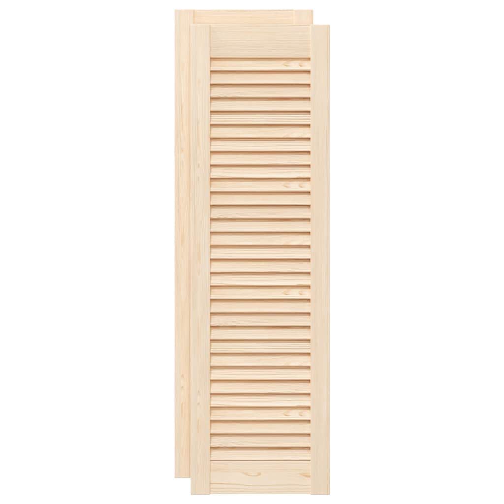 vidaXL Πορτάκια με Περσίδες 2 Τεμ. 99x29,5 εκ. από Μασίφ Ξύλο Πεύκου
