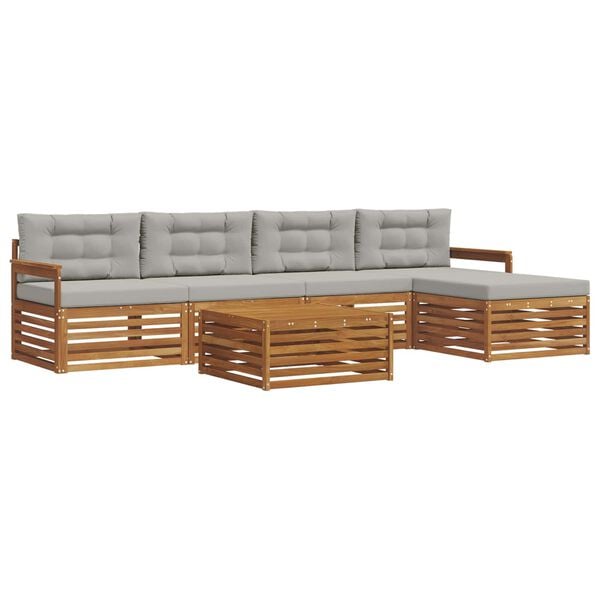 vidaXL &Sigma;&epsilon;&iota;&rho;ά &Kappa;&alpha;&nu;&alpha;&pi;έ &Epsilon;&xi;&omega;&tau;&epsilon;&rho;&iota;&kappa;&omicron;ύ 6 pcs &Phi;&upsilon;&sigma;&iota;&kappa;ό &kappa;&alpha;&iota; &Alpha;&nu;&omicron;&iota;&chi;&tau;ό &Gamma;&kappa;&rho;&iota;