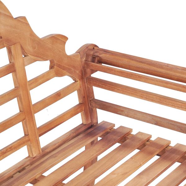 vidaXL Παγκάκι Κήπου 127 x 58,5 x 92,5 εκ. από Μασίφ Ξύλο Teak