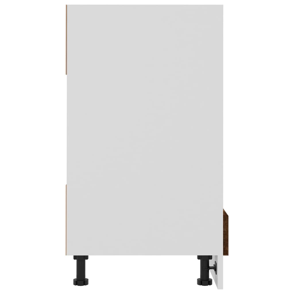 vidaXL Ντουλάπι Φούρνου Lyon Καπνιστή Δρυς 60x46x81,5 εκ