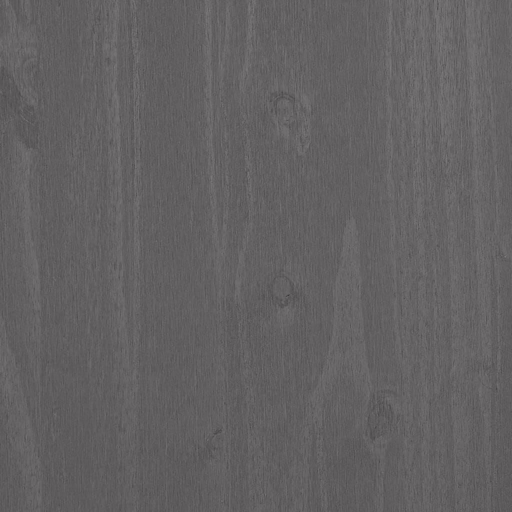 vidaXL Συρταριέρα HAMAR Αν. Γκρι 79 x 40 x 80εκ. από Μασίφ Ξύλο Πεύκου