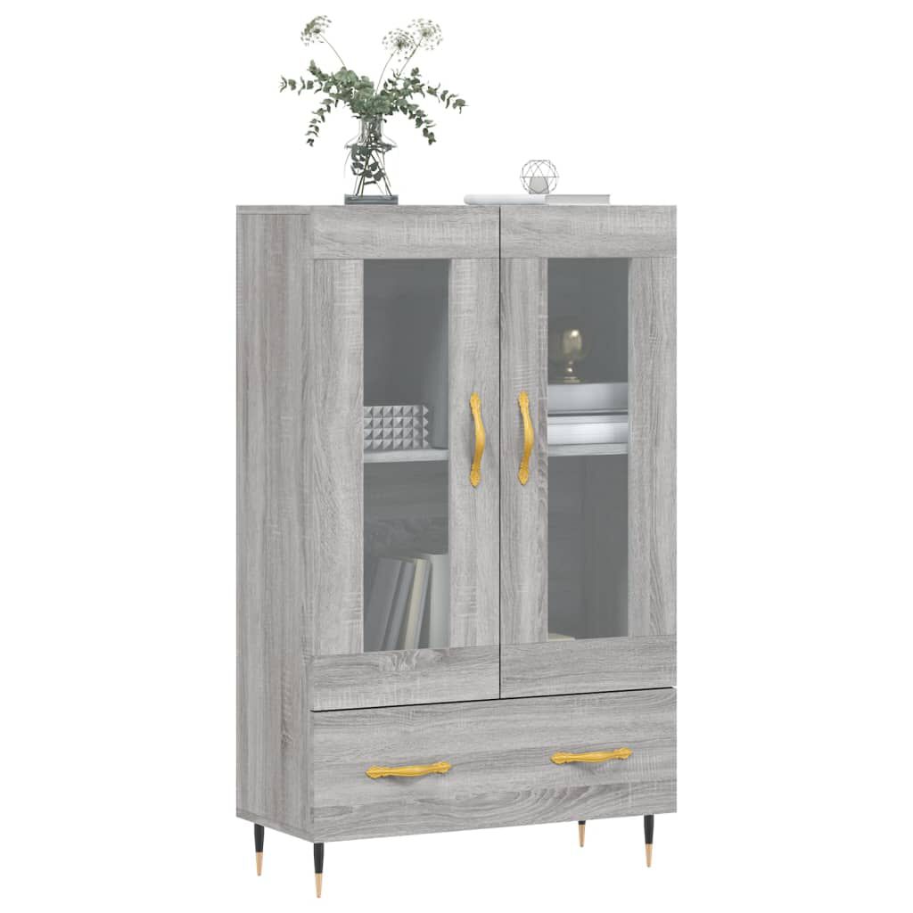 vidaXL Ντουλάπα Γκρι Sonoma 69,5 x 31 x 115 εκ. από Επεξεργασμένο Ξύλο