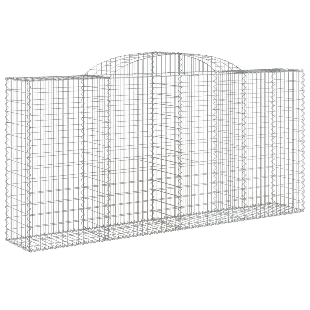 vidaXL Συρματοκιβώτιο Τοξωτό 300x50x140/160εκ. από Γαλβανισμένο Χάλυβα