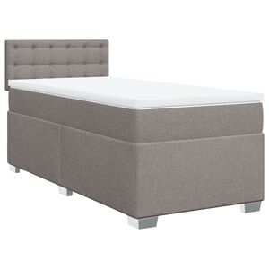 vidaXL &Kappa;&rho;&epsilon;&beta;ά&tau;&iota; Boxspring &mu;&epsilon; &Sigma;&tau;&rho;ώ&mu;&alpha; Taupe 80x200 &epsilon;&kappa;. &Upsilon;&phi;&alpha;&sigma;&mu;ά&tau;&iota;&nu;&omicron;