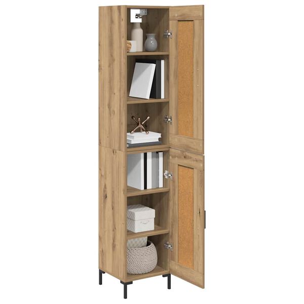 vidaXL Highboard Artisan Oak 34,5 x 34 x 180 &epsilon;&kappa;. &Epsilon;&pi;&epsilon;&xi;&epsilon;&rho;&gamma;&alpha;&sigma;&mu;έ&nu;&omicron; &xi;ύ&lambda;&omicron;