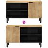 vidaXL Ντουλάπι τηλεόρασης καφέ 80x31,5x46 cm από μασίφ ξύλο Mango