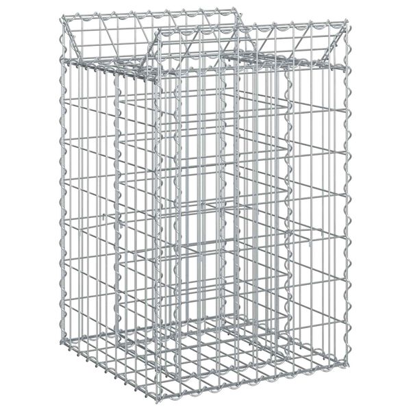 vidaXL &Alpha;&nu;&alpha;&sigma;&eta;&kappa;&omega;&mu;έ&nu;&omicron; &kappa;&rho;&epsilon;&beta;ά&tau;&iota; gabion &Alpha;&sigma;&eta;&mu;ί 50 x 50 x 80 cm