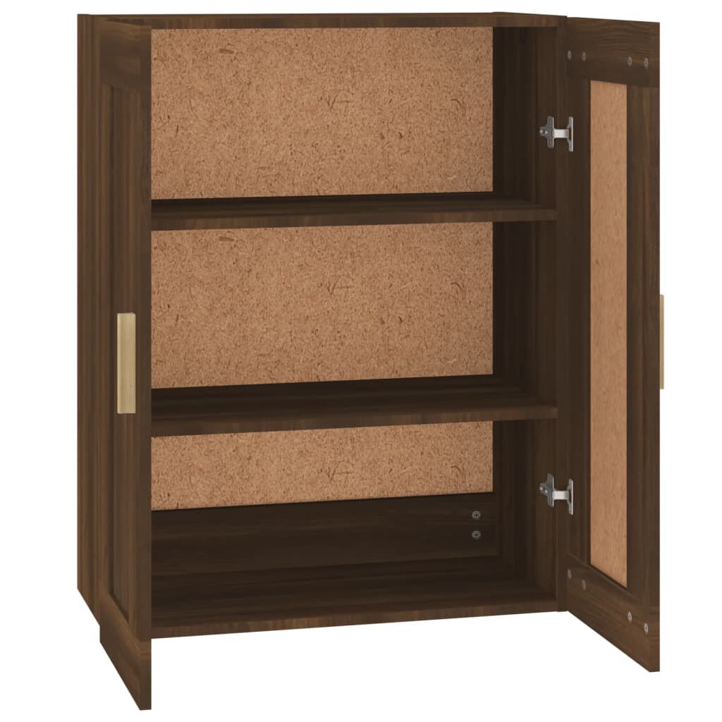 vidaXL Ντουλάπι Τοίχου Καφέ Δρυς 69,5x32,5x90 εκ. Επεξεργασμένο Ξύλο