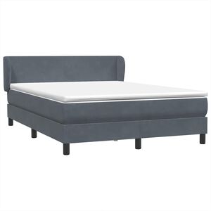vidaXL Box Spring &Kappa;&rho;&epsilon;&beta;ά&tau;&iota; &mu;&epsilon; &sigma;&tau;&rho;ώ&mu;&alpha; &Sigma;&kappa;&omicron;ύ&rho;&omicron; &gamma;&kappa;&rho;&iota; 140x220 cm &Beta;&epsilon;&lambda;&omicron;ύ&delta;&iota;&nu;&omicron;