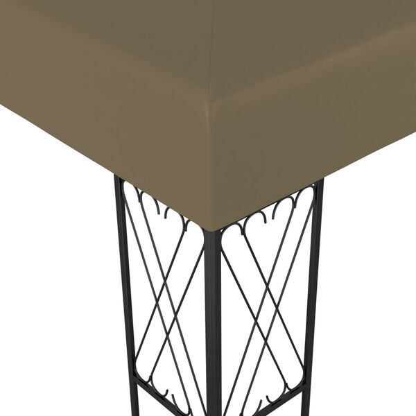 vidaXL Κιόσκι Taupe 3 x 3 μ. Υφασμάτινο
