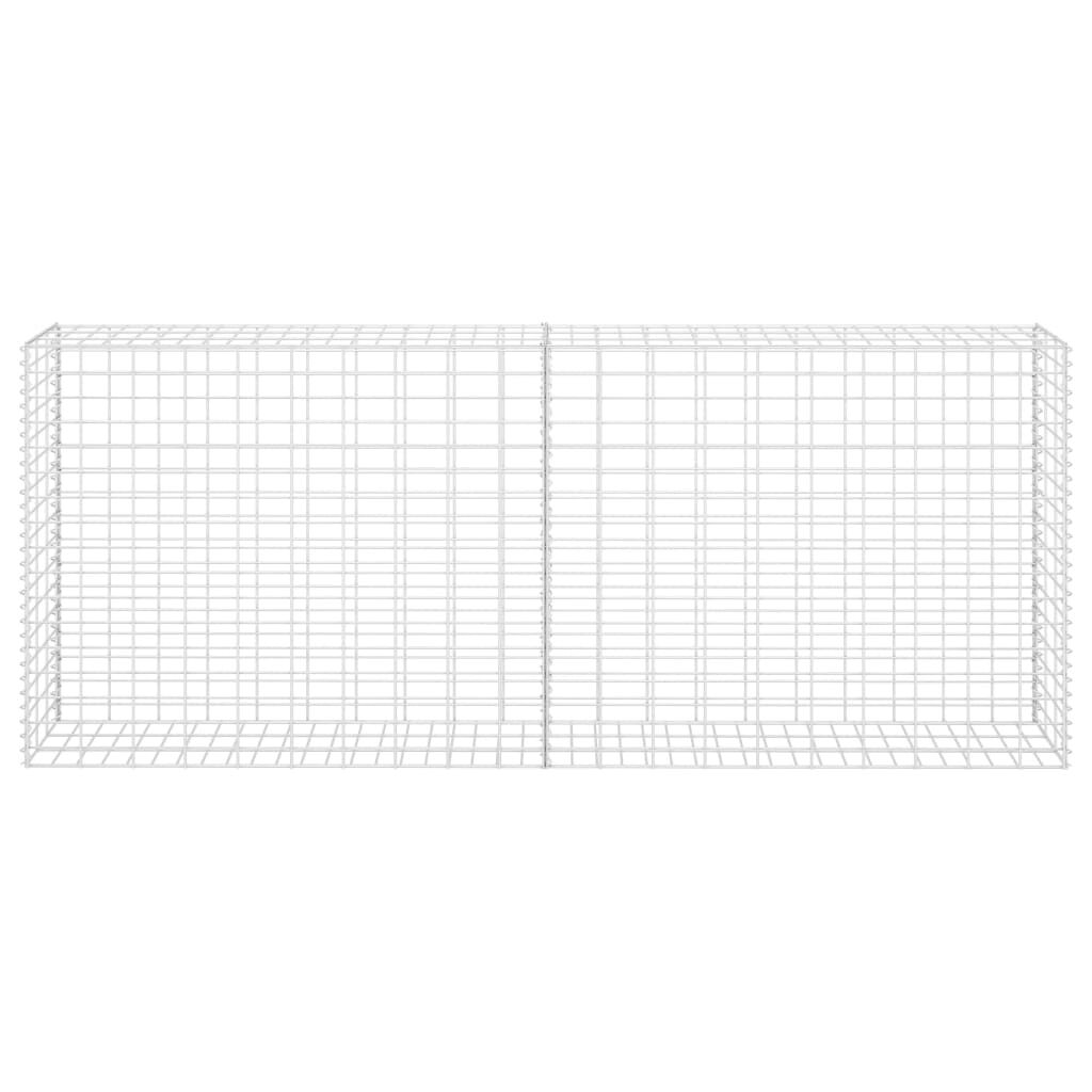 vidaXL Συρματοκιβώτιο Ασημί 85 x 30 x 200 εκ. από Γαλβανισμένο Χάλυβα