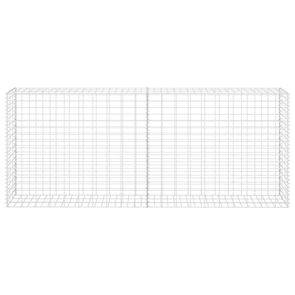 vidaXL Συρματοκιβώτιο Ασημί 85 x 30 x 200 εκ. από Γαλβανισμένο Χάλυβα