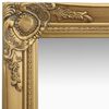 vidaXL Καθρέφτης Τοίχου με Μπαρόκ Στιλ Χρυσός 40 x 40 εκ.