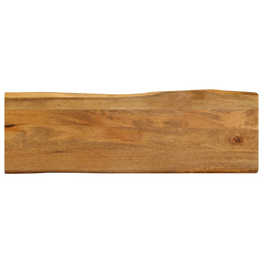 vidaXL Επιφάνεια Τραπεζιού 120x40x2,5 εκ. Live Edge Μασίφ Ξύλο Μάνγκο