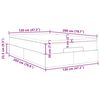 vidaXL Οθωμανικό κρεβάτι με στρώμα Cappucino 120x200cm Faux Leather