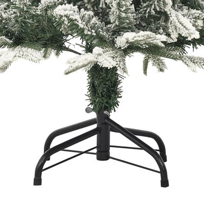 vidaXL Χριστουγεννιάτικο Δέντρο Τεχνητό με Χιόνι Πράσινο 120 εκ PVC&PE