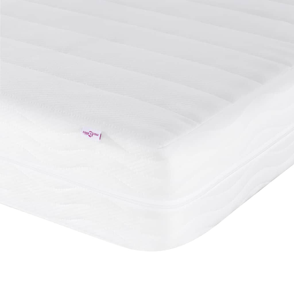 vidaXL Κρεβάτι με Στρώμα Taupe 90x190 εκ.Υφασμάτινο