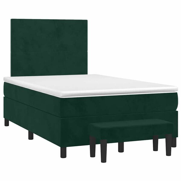 vidaXL &Kappa;&rho;&epsilon;&beta;ά&tau;&iota; Boxspring &mu;&epsilon; &Sigma;&tau;&rho;ώ&mu;&alpha; &Sigma;&kappa;&omicron;ύ&rho;&omicron; &Pi;&rho;ά&sigma;&iota;&nu;&omicron; 120x190&epsilon;&kappa;. &Beta;&epsilon;&lambda;&omicron;ύ&delta;&iota;&nu;&omicron;