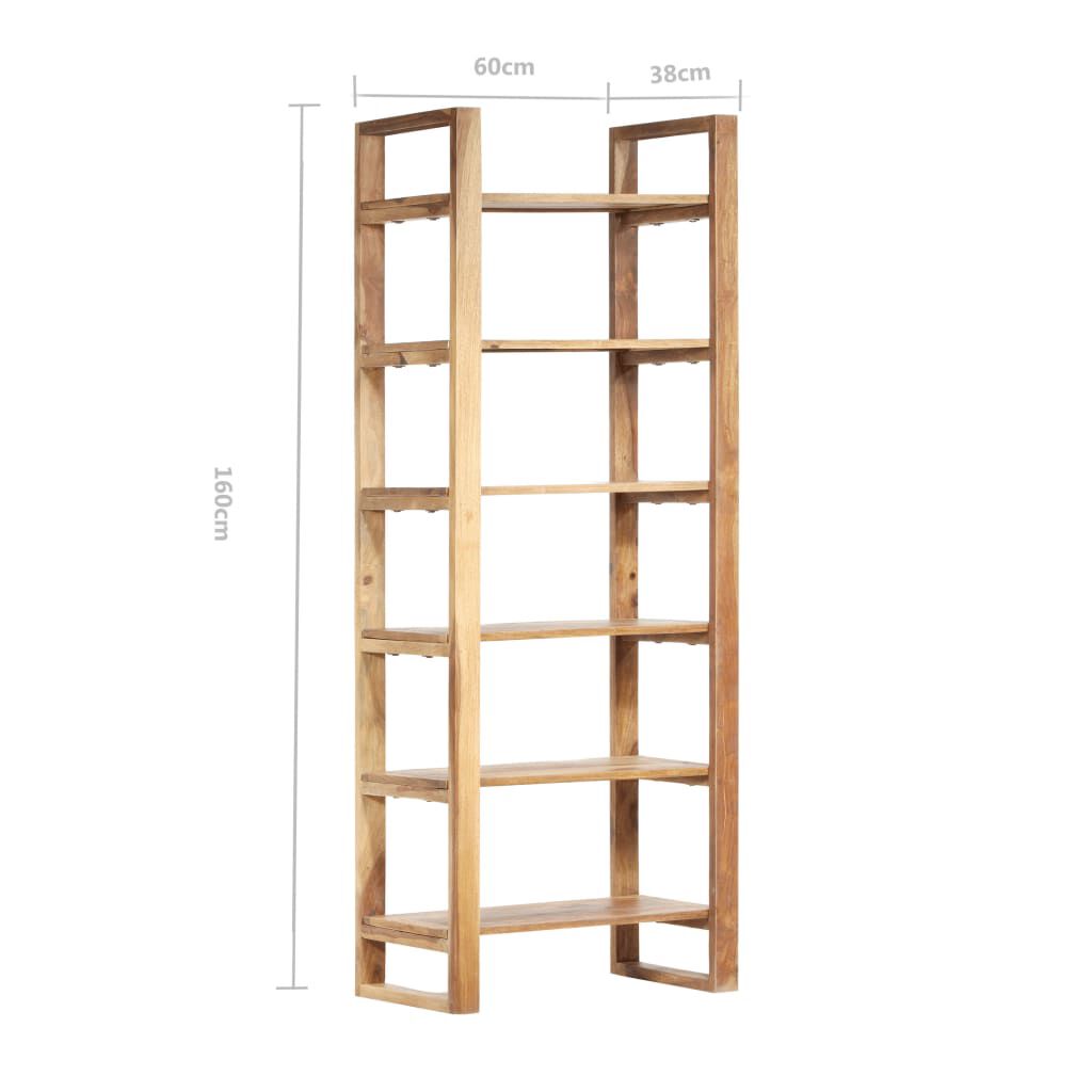 vidaXL Βιβλιοθήκη / Ραφιέρα 60 x 38 x 160 εκ. από Μασίφ Ξύλο Sheesham