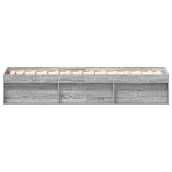 vidaXL Πλαίσιο Κρεβατιού Γκρι Sonoma 100x200 εκ.