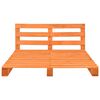 vidaXL Πλαίσιο Κρεβατιού Καφέ 200 x 200 εκ. Παλέτες Μασίφ Ξύλο Πεύκου