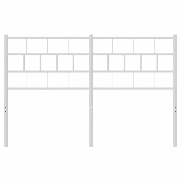 vidaXL Κεφαλάρι Λευκό 120 εκ. Μεταλλικό