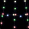 vidaXL LED Χριστουγεννιάτικο Δέντρο Πολύχρωμο 182 εκ Μέταλλο